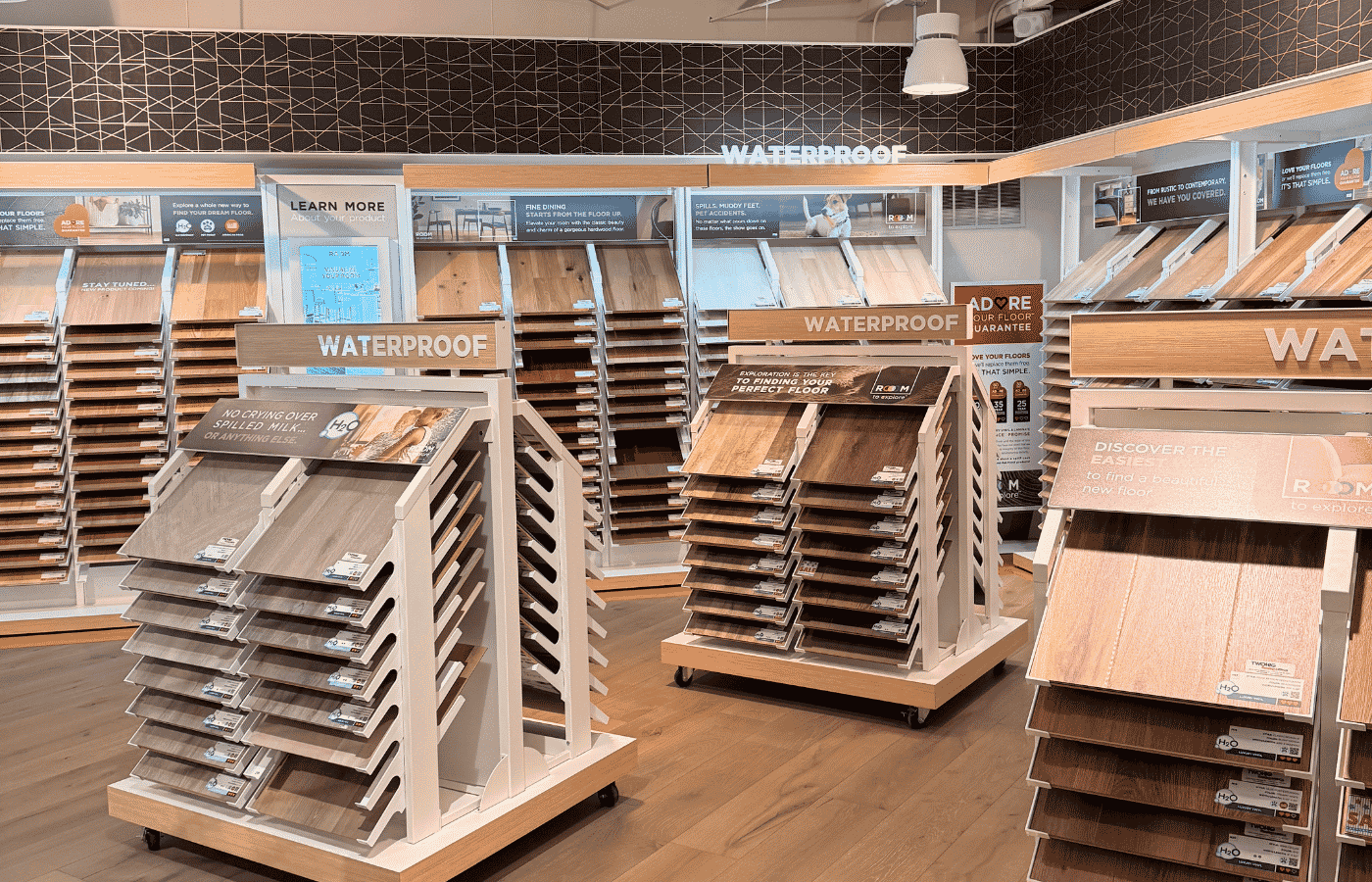 Hardwood and waterproof flooring