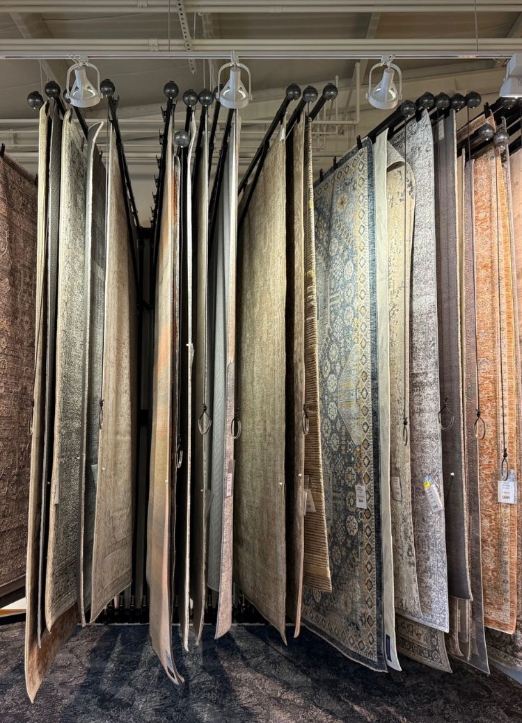 Area rugs display at Twohig Flooring America