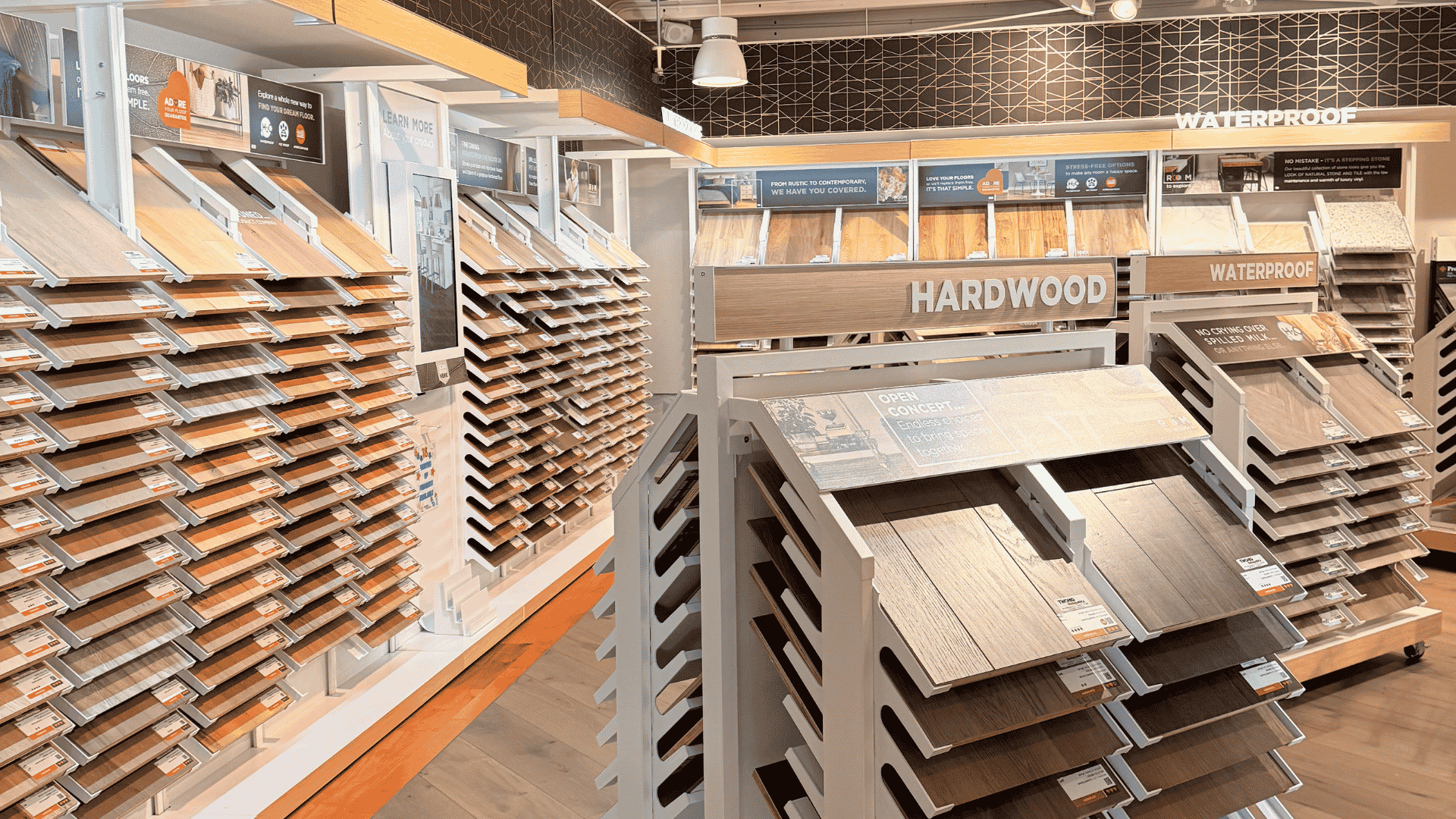 Hardwood flooring swatch