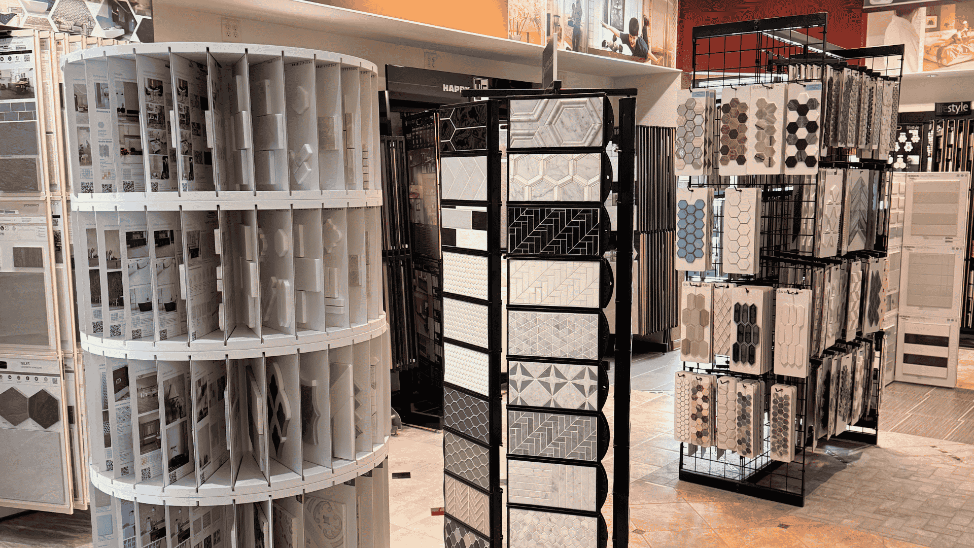 Tile flooring swatch