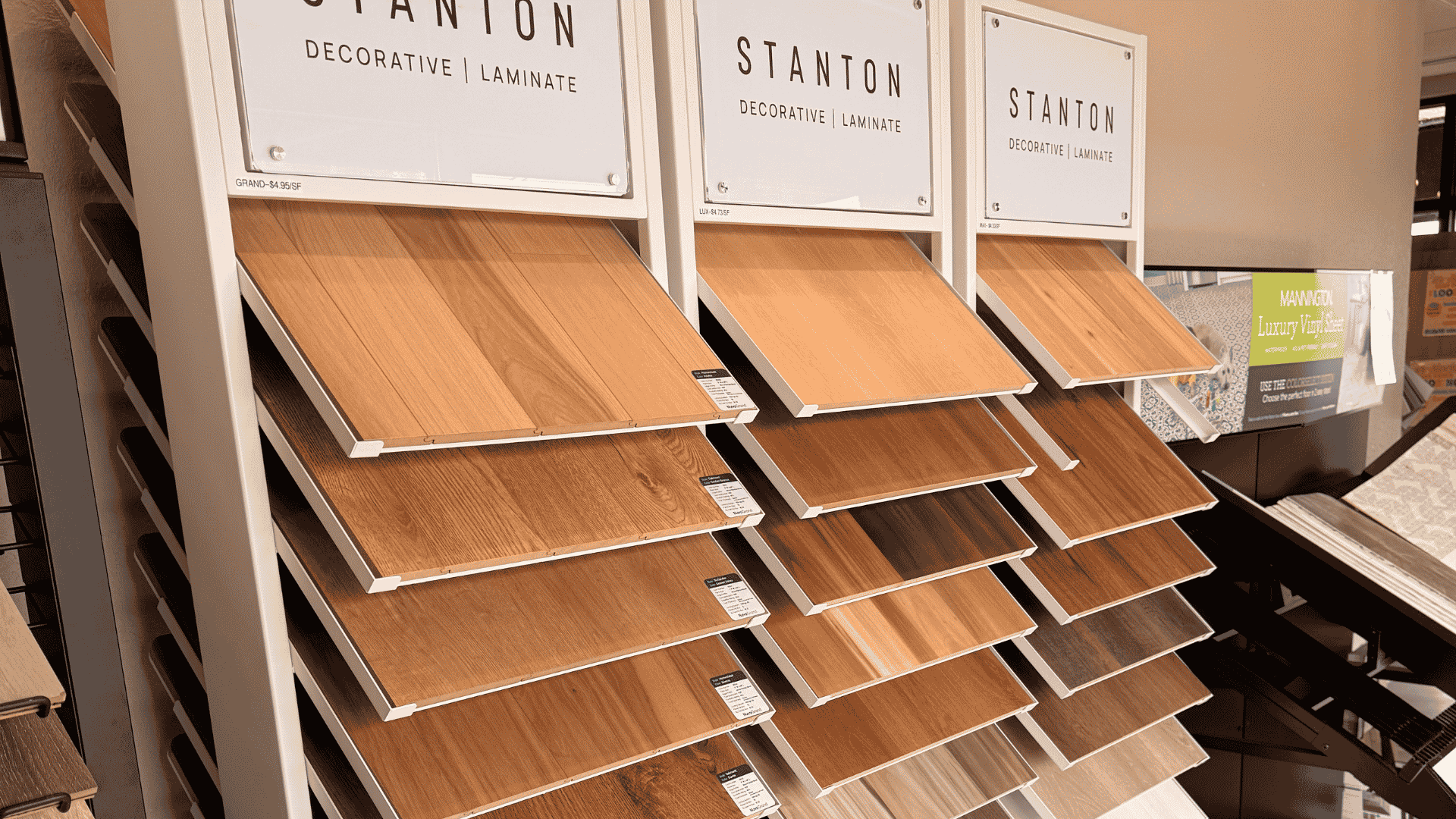 Laminate flooring swatch